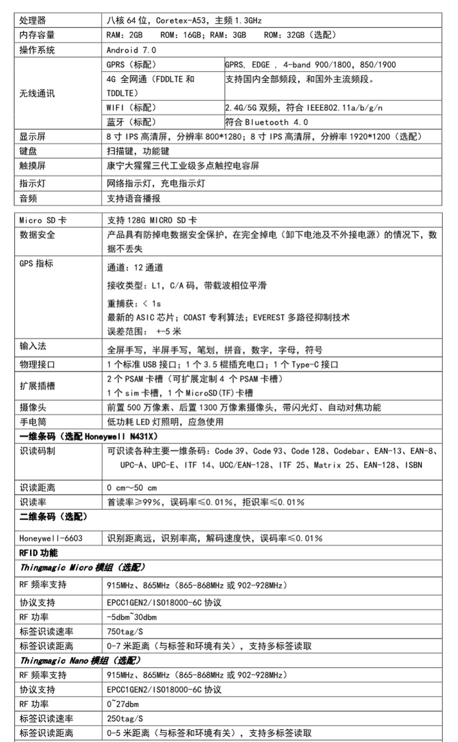 RFID工业平板