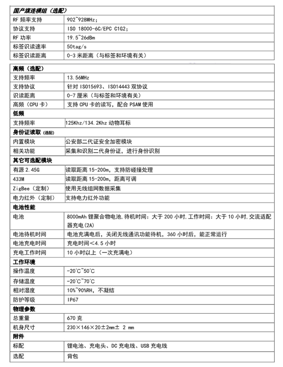 RFID工业平板