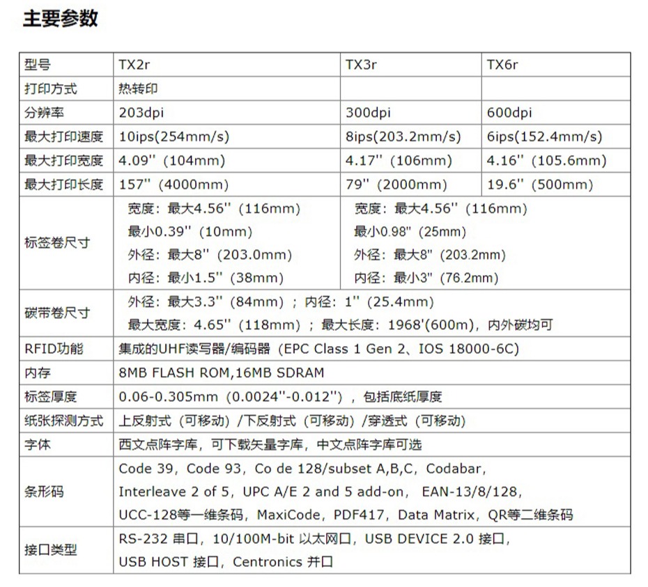 RFID条码打印机