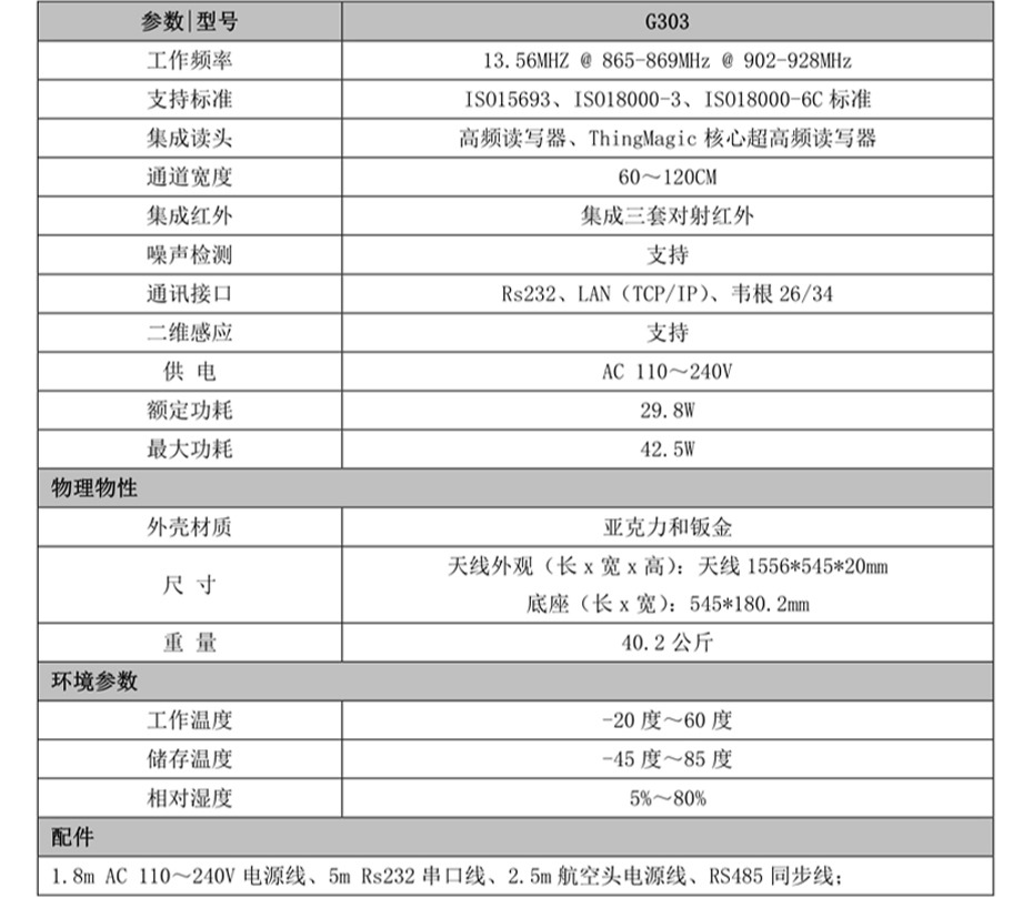 RFID双频门禁通道机