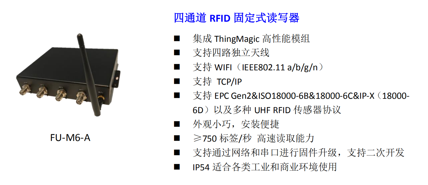 四通道 RFID 固定式读写器